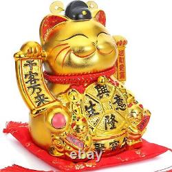 Énergie Puissance Chat Doré Chat Chat Chat Chat Grand Modèle Premium en Argent avec Chat/USB Gol