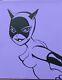 Femme Chat Peinture Originale De L'art Batman La Série Animée NoËl Bruce Timm