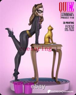 Femme Chat Figure d'impression 3D Modèle non peint Sculpture GK Kit vierge Nouveau en stock