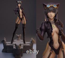 Femme chat Steampunk Modèle de figurine 3D à imprimer non peinte GK Kit vierge Nouveau en stock