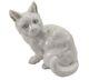 Figurine De Chat Blanc Assis En Porcelaine De L'ancienne Kunstabteilung Hutschenreuther Selb
