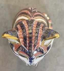 Figurine de chat / chaton Imari en porcelaine anglaise Royal Crown Derby