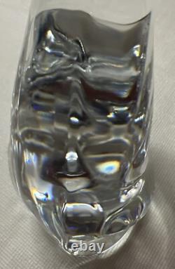 Figurine de chat en cristal Baccarat authentique exquise originale