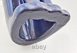 Figurine de chat en éosine Zsolnay Art Déco couleur unique