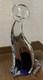 Figurine De Chat En Verre De Murano Vintage Grande Taille Rose Noir Décoration Intérieure Italienne