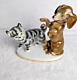 Figurine De Chat Et De Chien Antique Erphila Allemagne