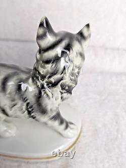 Figurine de chat et de chien antique Erphila Allemagne