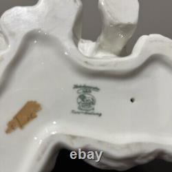 Figurine de chatons blancs en porcelaine antique HUTSCHENREUTHER Selb Allemagne