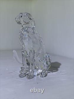 Figurine de guépard en cristal SWAROVSKI 183225. Sans boîte. 1994.