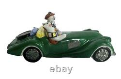 Figurine de voiture ancienne Benedikt Cats Old Timer en porcelaine Villeroy & Boch verte