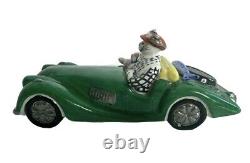 Figurine de voiture ancienne Benedikt Cats Old Timer en porcelaine Villeroy & Boch verte