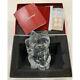 Figurine En Cristal Baccarat Maneki Neko Motif Chanceux Chat Clair En Bon état