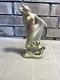 Figurine En Porcelaine Royal Doulton Art Déco Vintage De Danseuse Harriet Et Chat Siamois