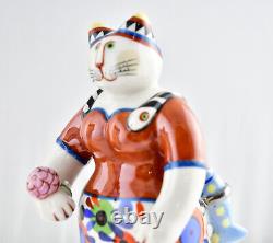 Figurine en porcelaine de chat ROSEMARIE de la famille Benedikt de Villeroy & Boch avec boîte, rare