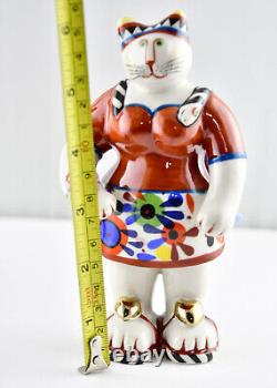 Figurine en porcelaine de chat ROSEMARIE de la famille Benedikt de Villeroy & Boch avec boîte, rare