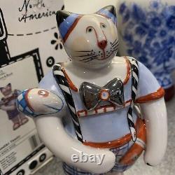 Figurine en porcelaine de chat TOMCAT de la famille Benedikt de Villeroy & Boch avec boîte