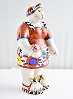 Figurine en porcelaine de chat Villeroy & Boch Benedikt Family ROSEMARIE avec boîte rare