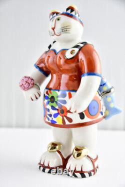 Figurine en porcelaine de chat Villeroy & Boch Benedikt Family ROSEMARIE avec boîte rare