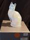 Figurine En Verre Sabino Grand Chat Yeux Brillants 3 1/2 Pouces De Hauteur