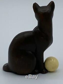 Franklin Mint Curio Cabinet Figurines Cat Art Déco (très Rare)