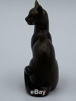 Franklin Mint Curio Cabinet Figurines Cat Art Déco (très Rare)