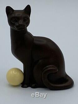 Franklin Mint Curio Cabinet Figurines Cat Art Déco (très Rare)