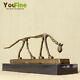 Giacometti Bronze Cat Sculpture Résumé Bronze Statue Maison Décor Cadeaux D'artisanat