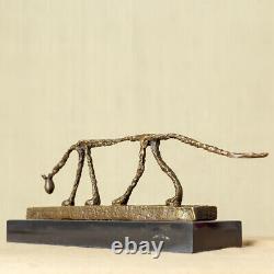 Giacometti Bronze Cat Sculpture Résumé Bronze Statue Maison Décor Cadeaux D'artisanat