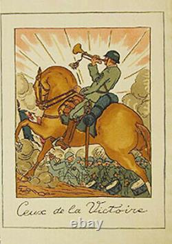 Guy Arnoux Ceux De La Victoire Pochoir Paris 1918- Papier Ingres. Antique