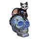 H? Milton Collection Purr-cious Loving Spirit Figurine De Chat Crâne Sucré - 5,25 Pouces De Hauteur