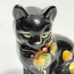 LENOX FENTON OMBRE PETIT CHAT NOIR Art Verre Fabriqué aux États-Unis