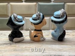 LORNA BAILEY FIGURINES DE CHAT Les Trois Pussketeers PAWTHOS, PURRTHOS, ARMEOW CATS
