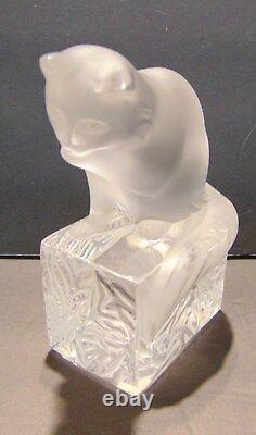 Lalique Cat Signé #11677 France