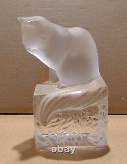 Lalique Cat Signé #11677 France