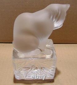 Lalique Cat Signé #11677 France