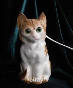Lampe à parfum en verre en forme de chat allemand, Allemagne