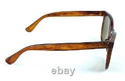 Lunettes De Soleil Vintage Cat Eye 1950's Unisex Aviator Frame Brown Art Deco Non Utilisé