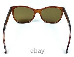 Lunettes De Soleil Vintage Cat Eye 1950's Unisex Aviator Frame Brown Art Deco Non Utilisé