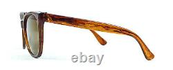 Lunettes De Soleil Vintage Cat Eye 1950's Unisex Aviator Frame Brown Art Deco Non Utilisé