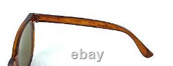 Lunettes De Soleil Vintage Cat Eye 1950's Unisex Aviator Frame Brown Art Deco Non Utilisé