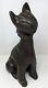 Mcm Vintage Sylvia Hood Original Chalkware Chat Signé Circa 1960 Pasadena Ca