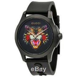 Montre Unisexe Gucci Black Silicon Angry Cat 38 MM Ya1264021