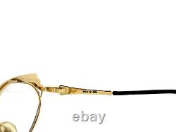 Monture de lunettes CAVIAR M5219 pour femmes avec cristaux, style œil de chat, provenant d'Italie, jamais portée (NOS)