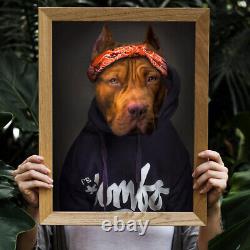 Musique Star Pet Personalized Portrait Imprimé Film Imprimé Custom Cat Dog Art
