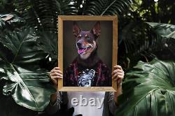 Musique Star Pet Personalized Portrait Imprimé Film Imprimé Custom Cat Dog Art