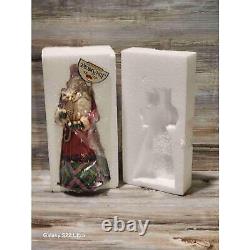 NOUVEAU Figurine de Père Noël Enesco Foundations avec Chat Esprit de Noël Cœurs