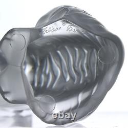 NOUVELLE FIGURINE DE TIGRE ASSIS EN CRISTAL LALIQUE majestueux félin chat FIGURINE Neuf dans sa boîte