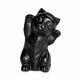 Nouveau Lalique Crystal Kitten Sculpture Noir #10733400 Marque Nib Mignon Économisez$$ F/sh