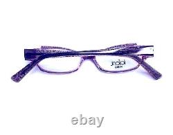 Nouvelles lunettes rétro Jean Lafont rose et violet style œil de chat Art Déco France 49 13 142