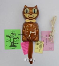 Original Copper Allied-electric-kit Cat Klock-kat Clock-vintage, Withbox